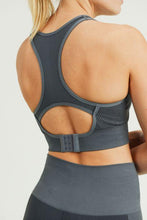 Load image into Gallery viewer, Chevron Track Seamless Hybrid Racerback Sports Bra